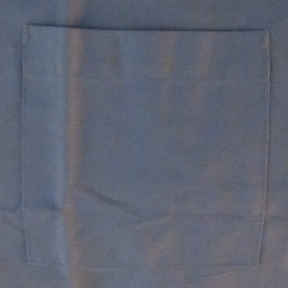 Blue AMS Scrub Tops SMALL V-neck Left Chest Pocket - Picture 4 of 5